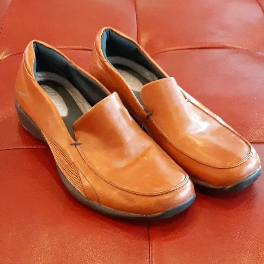 Lizsport by Liz Claiborne Remix Brown Leather Shoes sz 8M